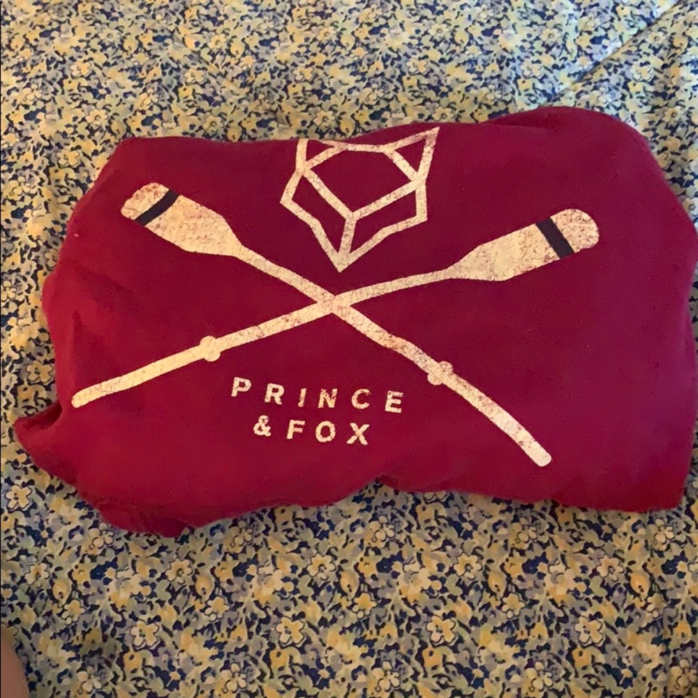 Maroon prince & fox sweatshirt